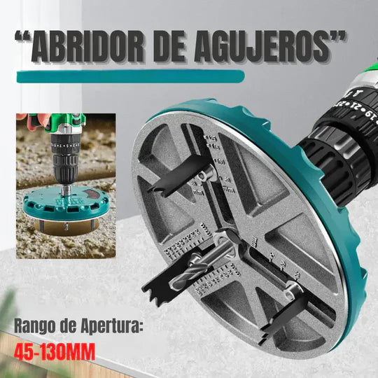 Sierra de perforación ajustable (45 mm a 130 mm)